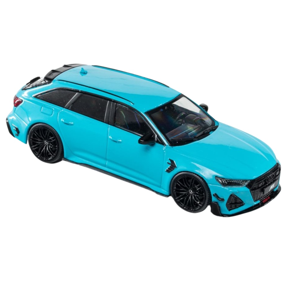 1:43 Audi RS6 R Avant ABT 2021 light blue Solido Scale Model