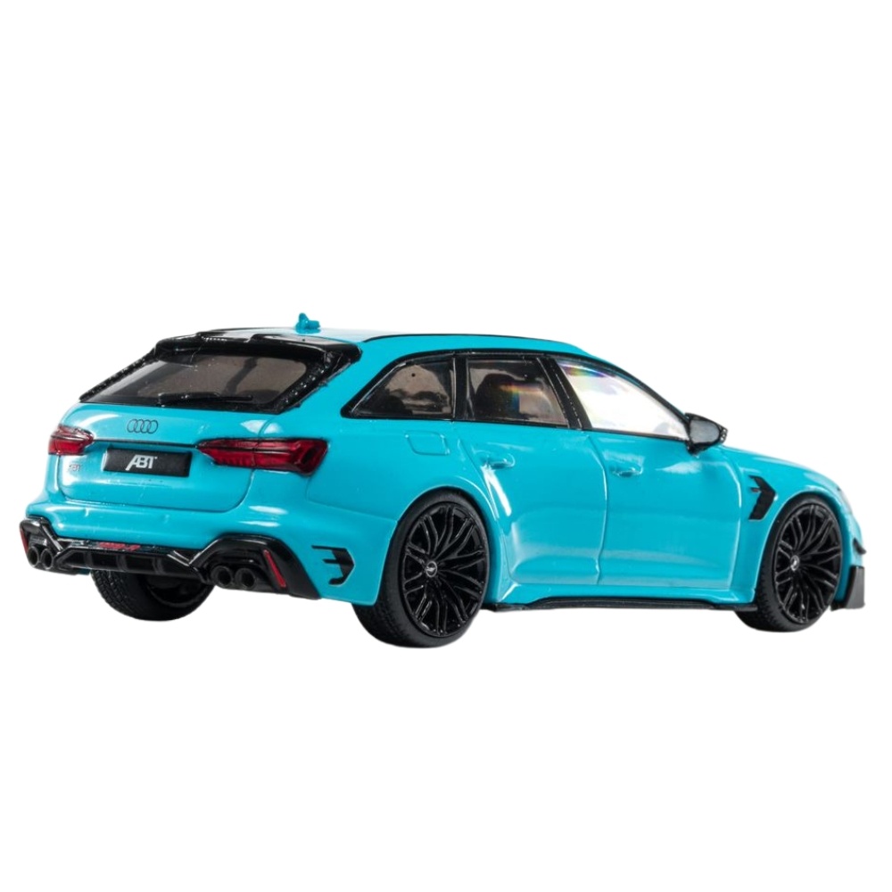 1:43 Audi RS6 R Avant ABT 2021 light blue Solido Scale Model