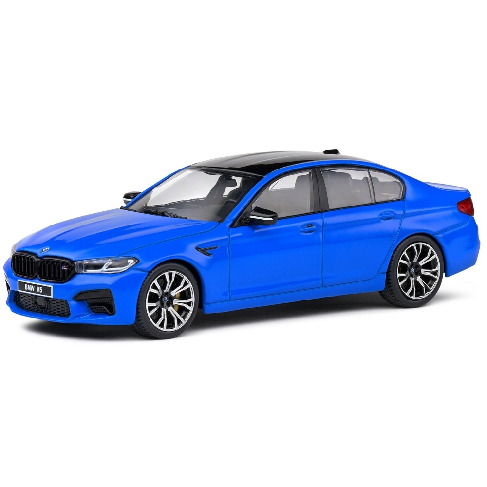 1:43 Bmw M5 (f19) Competition 2022 blauw Solido Schaalmodel