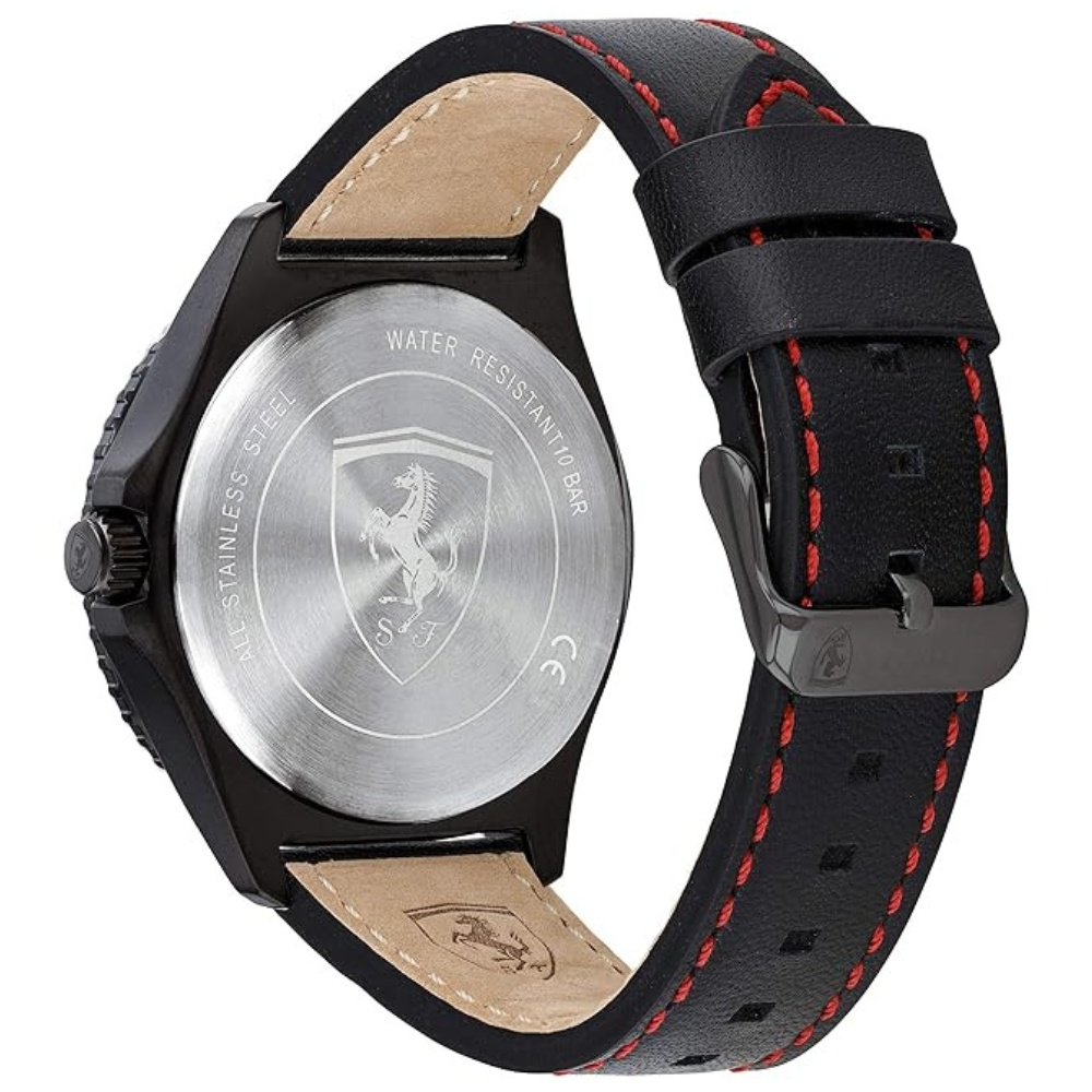 Scuderia Ferrari Horloge Pilota Evo Black 45MM 10ATM