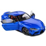 1:18 Toyota GR Supra 2021 blue Solido Scale Model