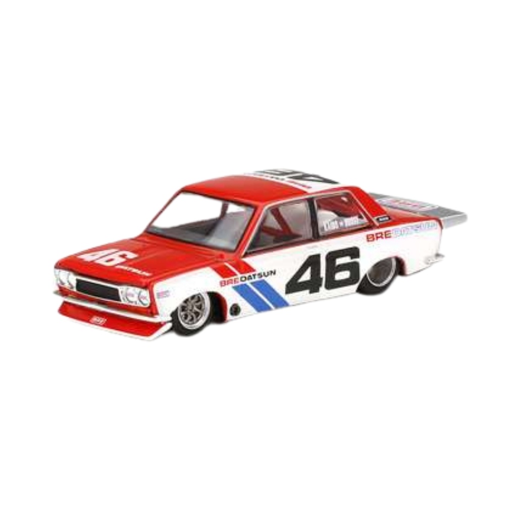 1:64 Kaido House Datsun 510 Pro Street BRE510 V2 #46, red/white/blue with 8 spoke rims