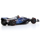 1:43 Williams Racing FW45 #2 Logan Sargeant Britischer GP 2023 - Williams 800. GP blau-schwarz-weiß Spark Modell im Maßstab