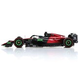 1:43 Alfa Romeo F1 Team Stake C43 #77 Valtteri Bottas Belgian GP 2023 Red-black-green Spark Scale model
