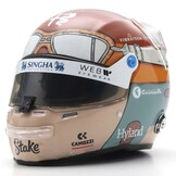 1:5 Alfa Romeo F1 Team Stake - Valtteri Bottas Helmet - Italian GP 2023 Red-pink-grey Spark Scale Model
