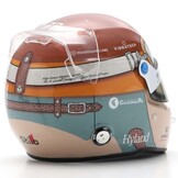 1:5 Alfa Romeo F1 Team Einsatz - Valtteri Bottas Helm - Italien GP 2023 Rot-Rosa-Grau Spark Modell im Maßstab
