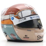1:5 Alfa Romeo F1 Team Einsatz - Valtteri Bottas Helm - Italien GP 2023 Rot-Rosa-Grau Spark Modell im Maßstab