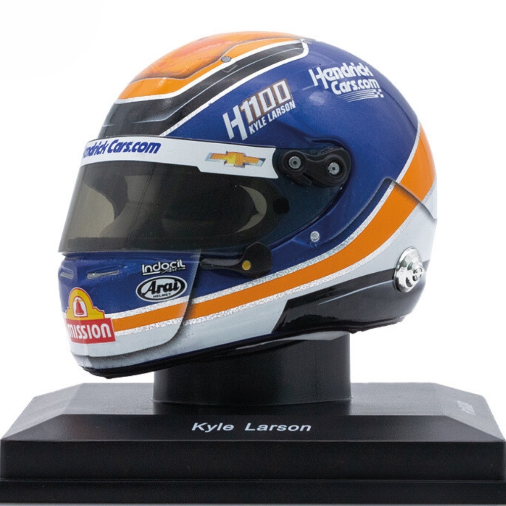 1:5 Kyle Larson Arrow McLaren Hendrickcars.com H1100 Arai Helmet 2024 blue-orange-white Spark Scale model