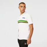 Ayrton Senna Helmet Stripe Polo White - Senna Foundation Collection