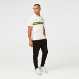 Ayrton Senna Helmet Stripe Polo White - Senna Foundation Collection