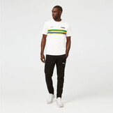 Ayrton Senna Helmet Stripe T-Shirt White - Senna Foundation Collection