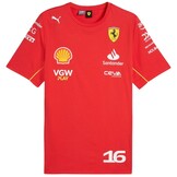 2024 Charles Leclerc Scuderia Ferrari Driver T-shirt Speed Rood