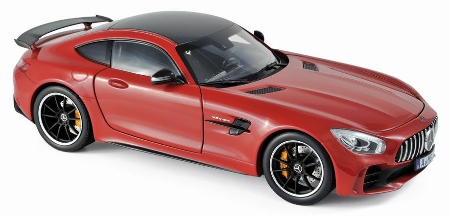 1:24 Mercedes Benz AMG GT R (c190) red-black Welly Scale model