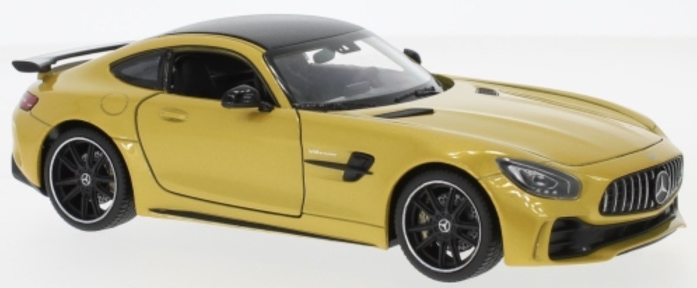 1:24 Mercedes Benz AMG GT R yellow-black Welly Scale Model