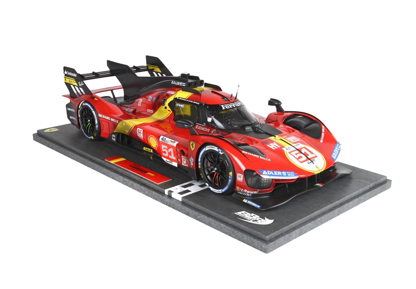 1:12 Ferrari 499P (Dirty) Pier Guidi-Calado-Giovinazzi #51 'Winner Le Mans 2023' - BBR Limited Edition