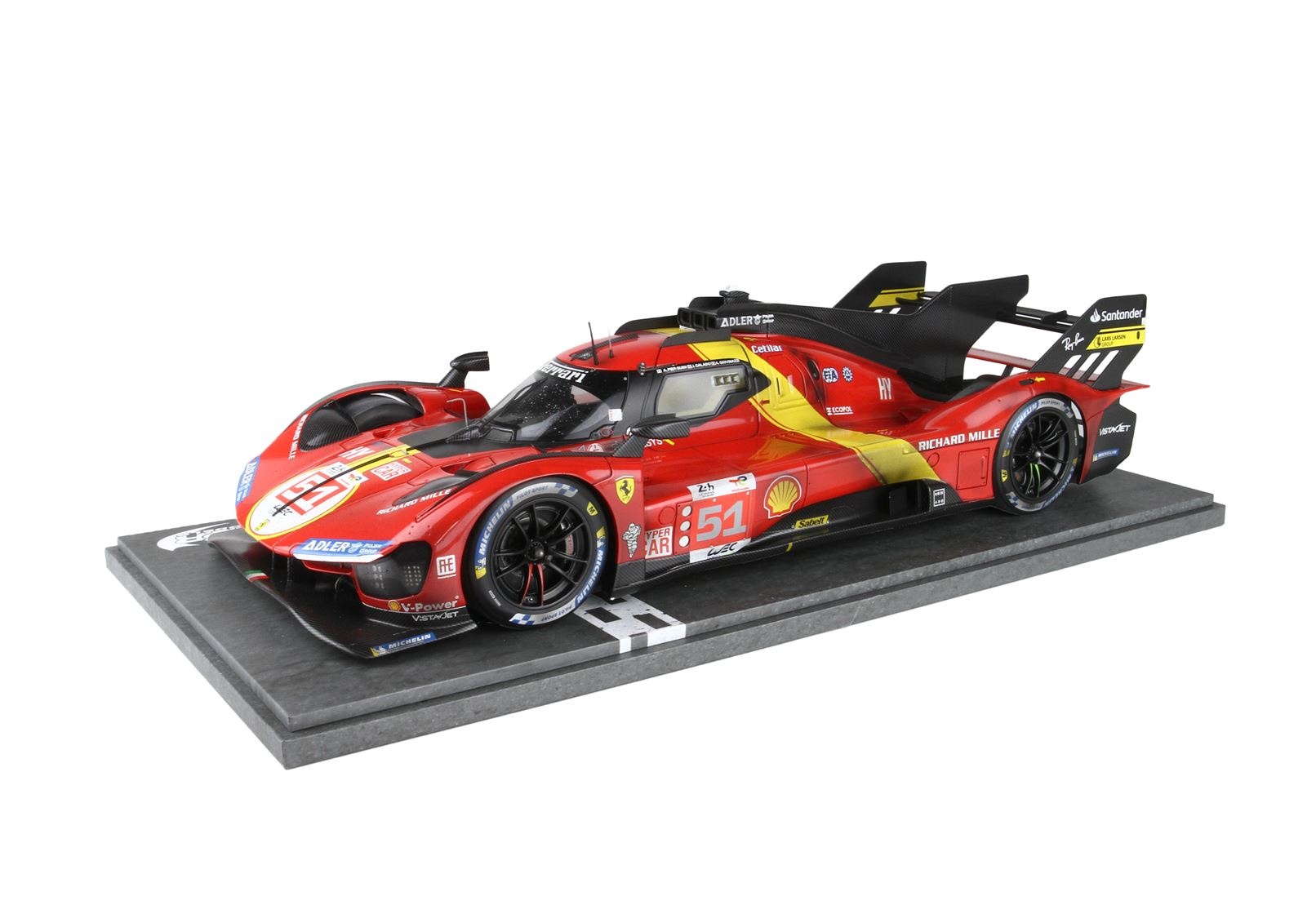 1:12 Ferrari 499P (Dirty) Pier Guidi-Calado-Giovinazzi #51 'Winner Le Mans 2023' - BBR Limited Edition