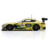 1:43 Mercedes Benz AMG GT3 #999 Engel/grenier/juncadella 24h Spa 2023 geel-groen Spark Schaalmodel