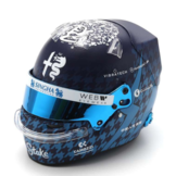 1:5 Zhou Guanyu - Helmet - Japanese GP 2023 blauw Spark Schaalmodel