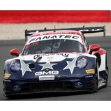 1:43 Porsche 911 GT3 R (992) #132 Wadhington/Sofronas/Long/Bleekemolen 24h Spa 2023 red-white-blue Spark Scale Model
