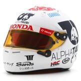 1:5 Yuki Tsunoda - Helmet - Japanese GP 2023 wit-blauw-rood Spark Schaalmodel