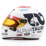 1:5 Yuki Tsunoda - Helmet - Japanese GP 2023 wit-blauw-rood Spark Schaalmodel