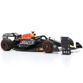 1:43 Red Bull Racing RB19 #1 Max Verstappen Winner Belgian GP 2023 + Pitboard Dark Blue-Red-Yellow Spark Scale Model