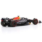 1:43 Red Bull Racing RB19 #1 Max Verstappen Winner Belgian GP 2023 + Pitboard Dark Blue-Red-Yellow Spark Scale Model