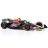 1:43 Red Bull RB19 Racing Oracle #1 Max Verstappen Winner Usa GP 2023 - Special Livery Dark Blue-Red-Yellow Spark Scale Model