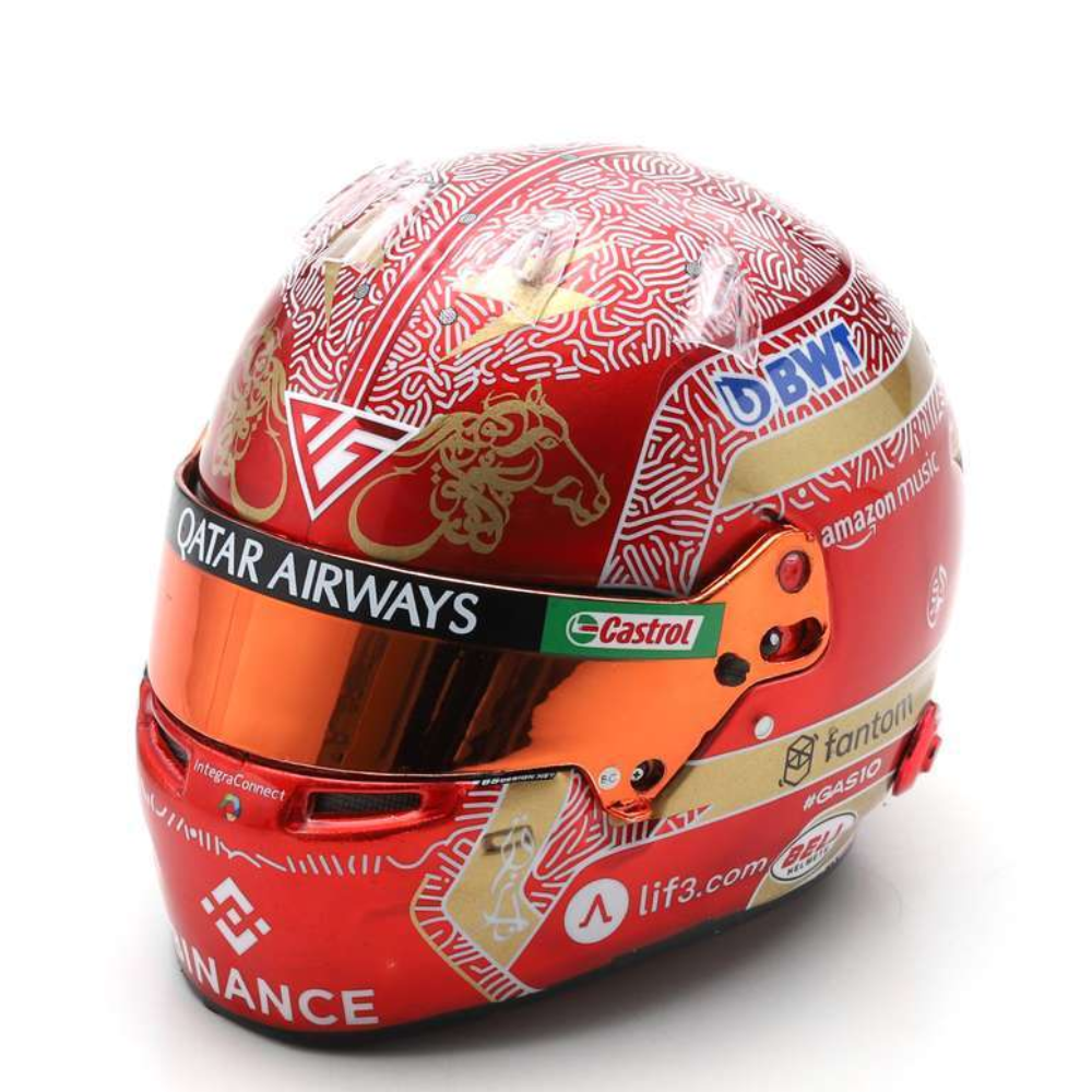 1:5 BTW Alpine F1 Team - Pierre Gasly - Qatar GP Helmet 2023 Spark Schaalmodel