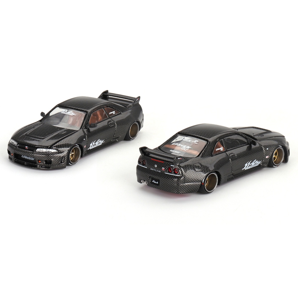 1:64 Nissan Skyline GT-R (R33) 1995 Active Carbon Black