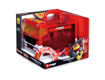 1:43 Race and Play Draagbare Garagepakket
