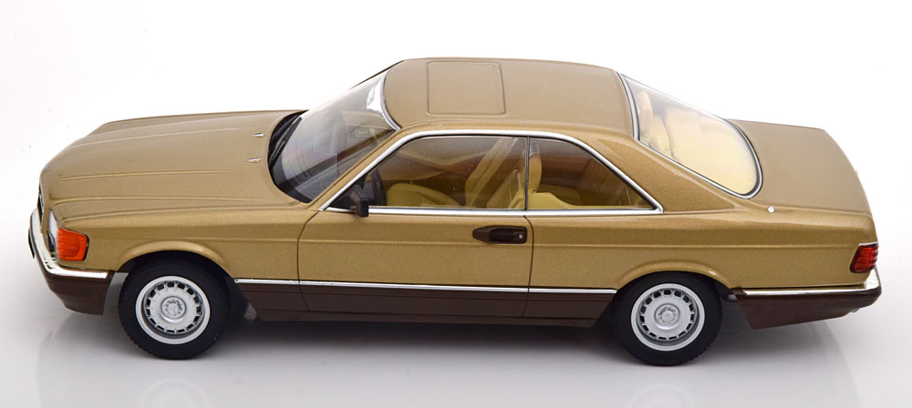Schaalmodel 1:18 Mercedes-Benz 500 SEC 1987 Goldmetallic