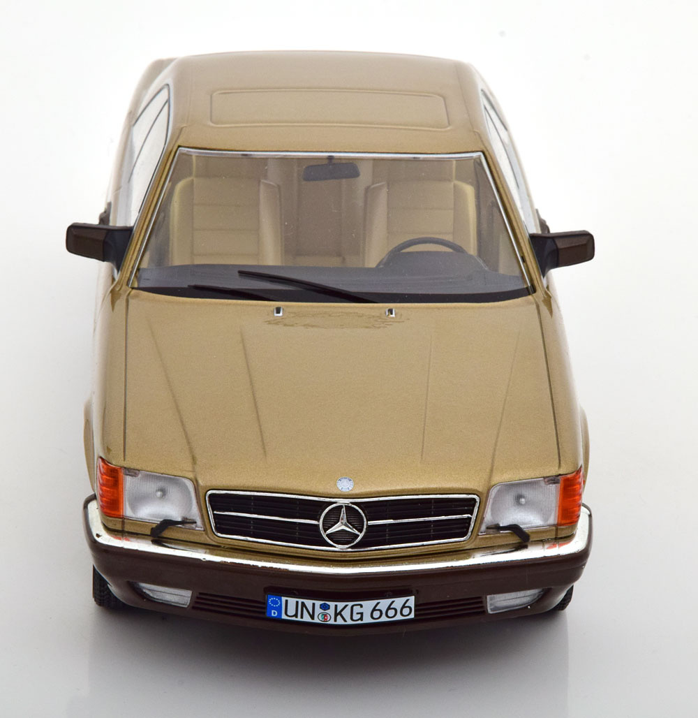 Schaalmodel 1:18 Mercedes-Benz 500 SEC 1987 Goldmetallic