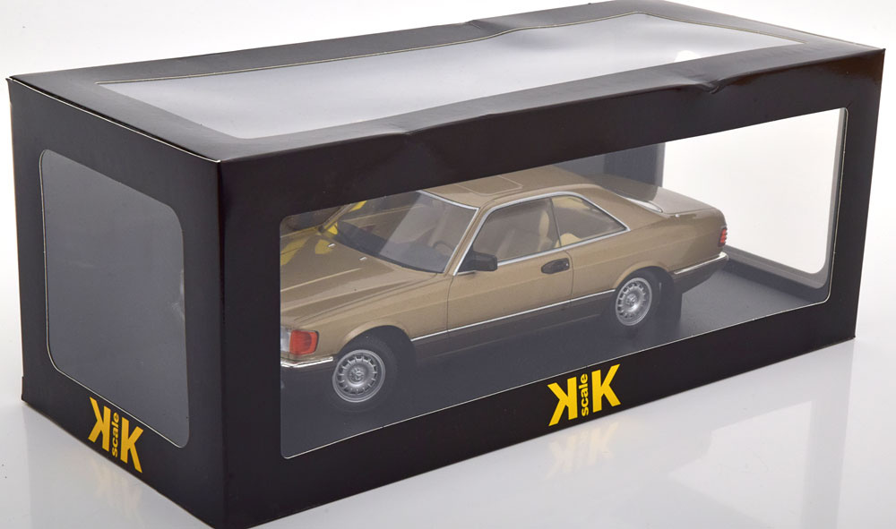 Schaalmodel 1:18 Mercedes-Benz 500 SEC 1987 Goldmetallic