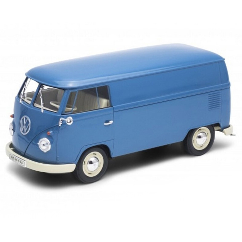 1:18 Volkswagen T1 Bus "Panel Van" Blauw  Welly