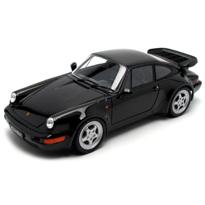 1:18 Porsche 911 (964) Turbo 1992 - Black Welly