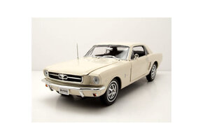 1:18 Ford Mustang Hard Top 1964 Creme Wit