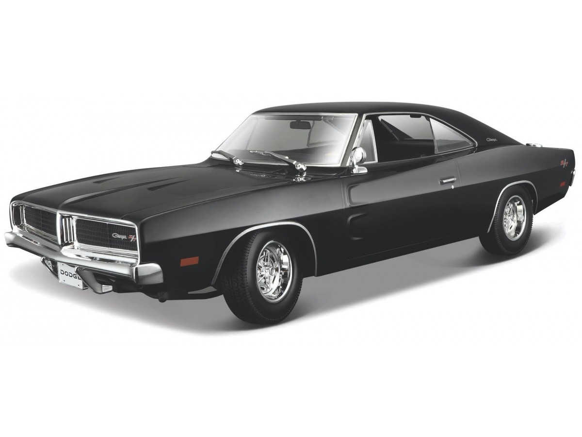 Scale modell 1:18 Dodge Charger R/T 1969 Black Maisto