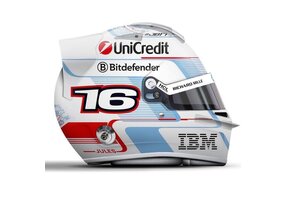 *Pre Order* 1:5 Scuderia Ferrari Helm Charles Leclerc ' Monaco Grand Prix 2025 - Looksmart