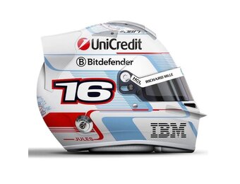 *Pre Order* 1:5 Scuderia Ferrari Helm Charles Leclerc ' Monaco Grand Prix 2025 - Looksmart