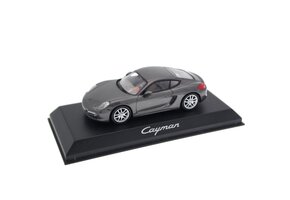 1:43 Porsche Cayman (981) 2013 - Grijs | Porsche Collectie - Norev