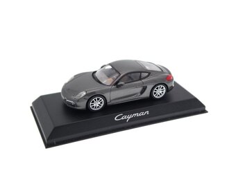 1:43 Porsche Cayman (981) 2013 - Grijs | Porsche Collectie - Norev
