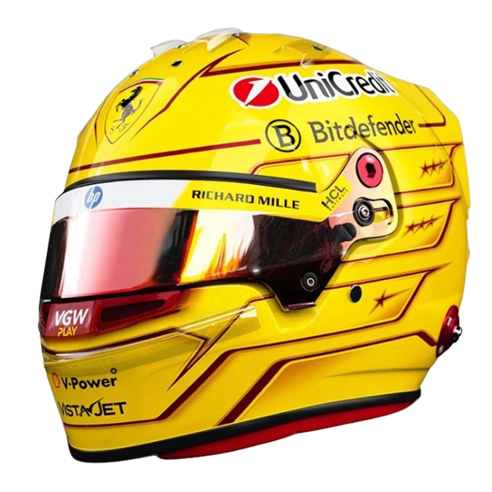 PRE ORDER: 1:2 Helmet Lewis Hamilton – Ferrari F1 2025 | Official Replica - Bell Helmets