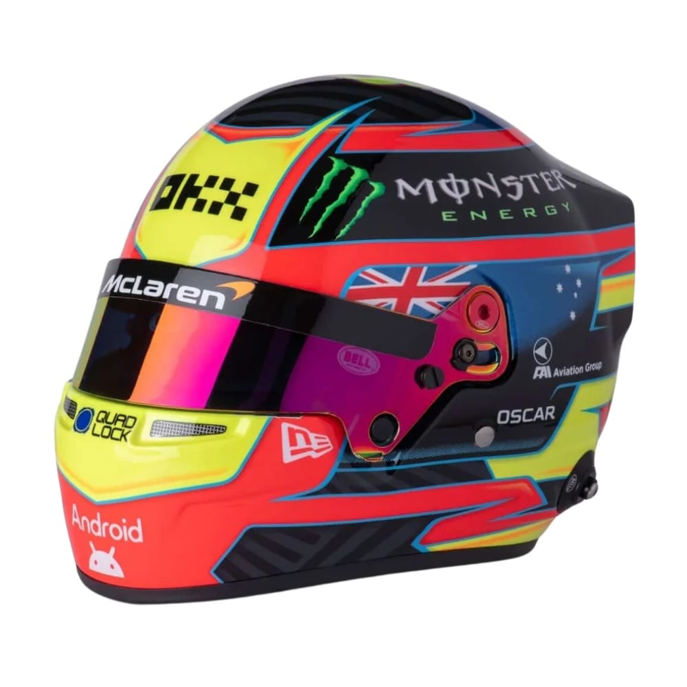 PRE-ORDER: 1:2 Helmet Oscar Piastri – McLaren F1 2025 | No. 81 | Official Replica - Bell Helmets