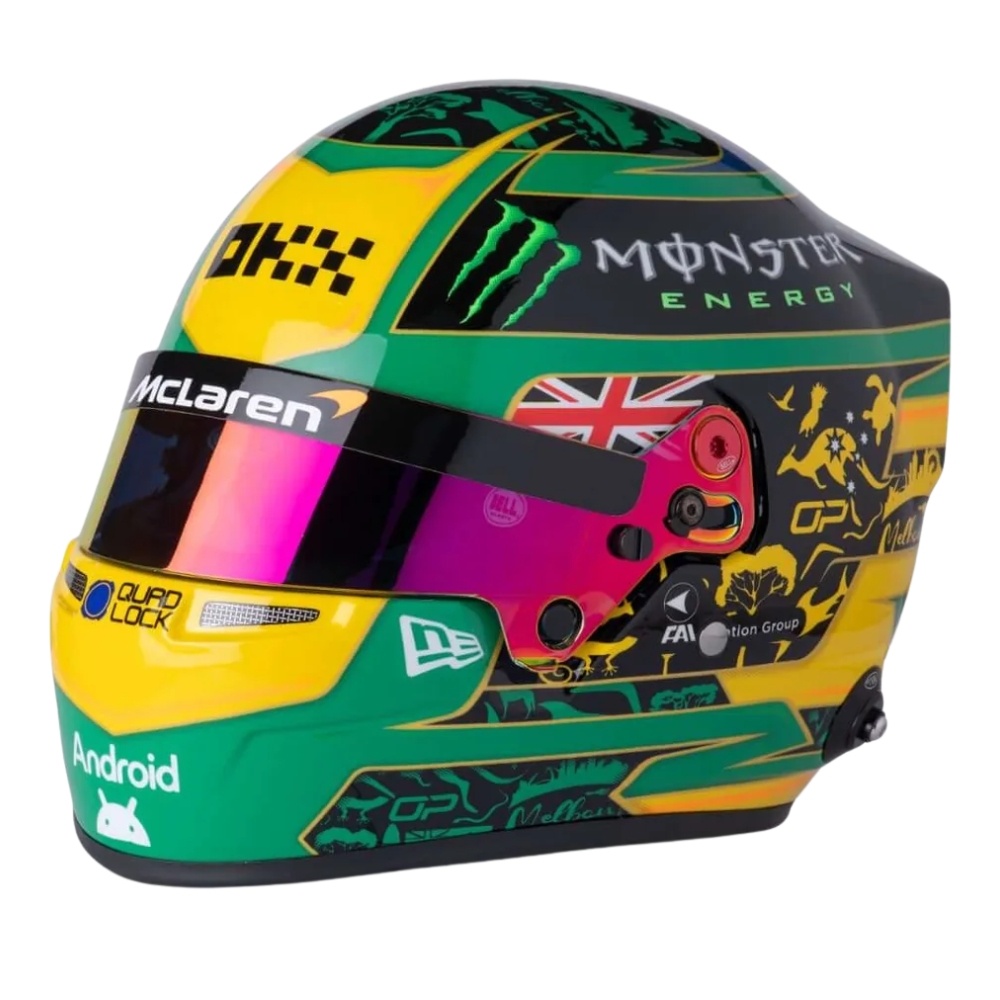 PRE-ORDER: 1:2 Helmet Oscar Piastri – Australian GP 2025 | Special Edition | Official Replica - Bell Helmets