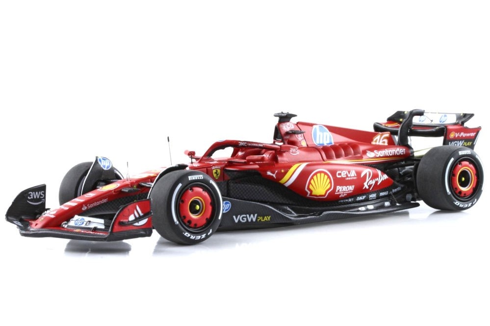 1:43 Ferrari Charles Leclerc SF24 Monaco GP 2024 - BBR