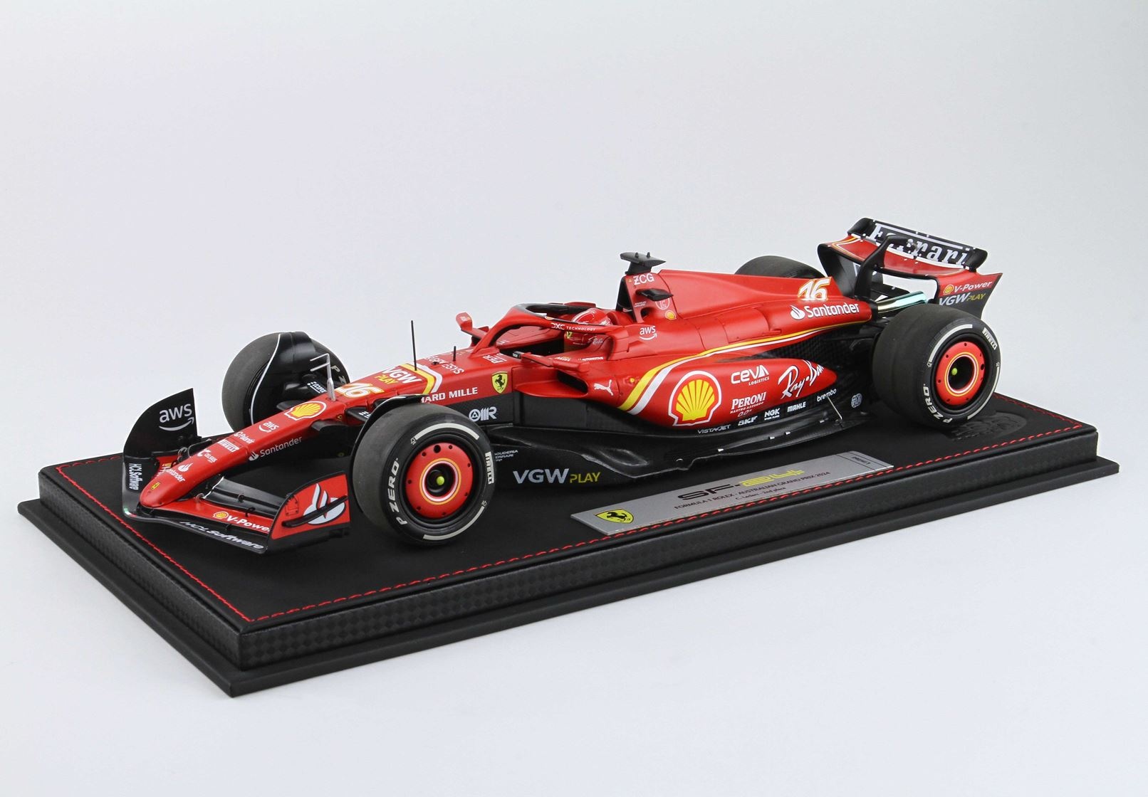1/18 Ferrari SF24, C. Leclerc 'Australian GP 2024' with display