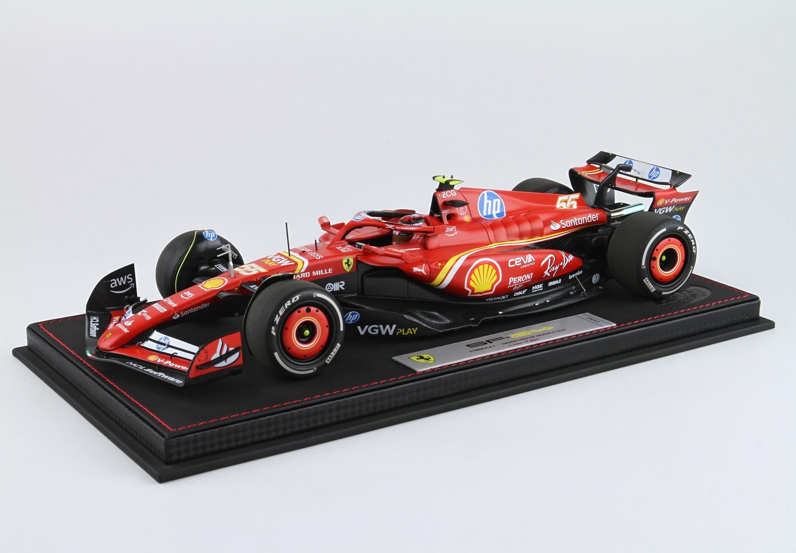 1/18 Ferrari SF24, C. Sainz 'Monaco GP 2024' with display
