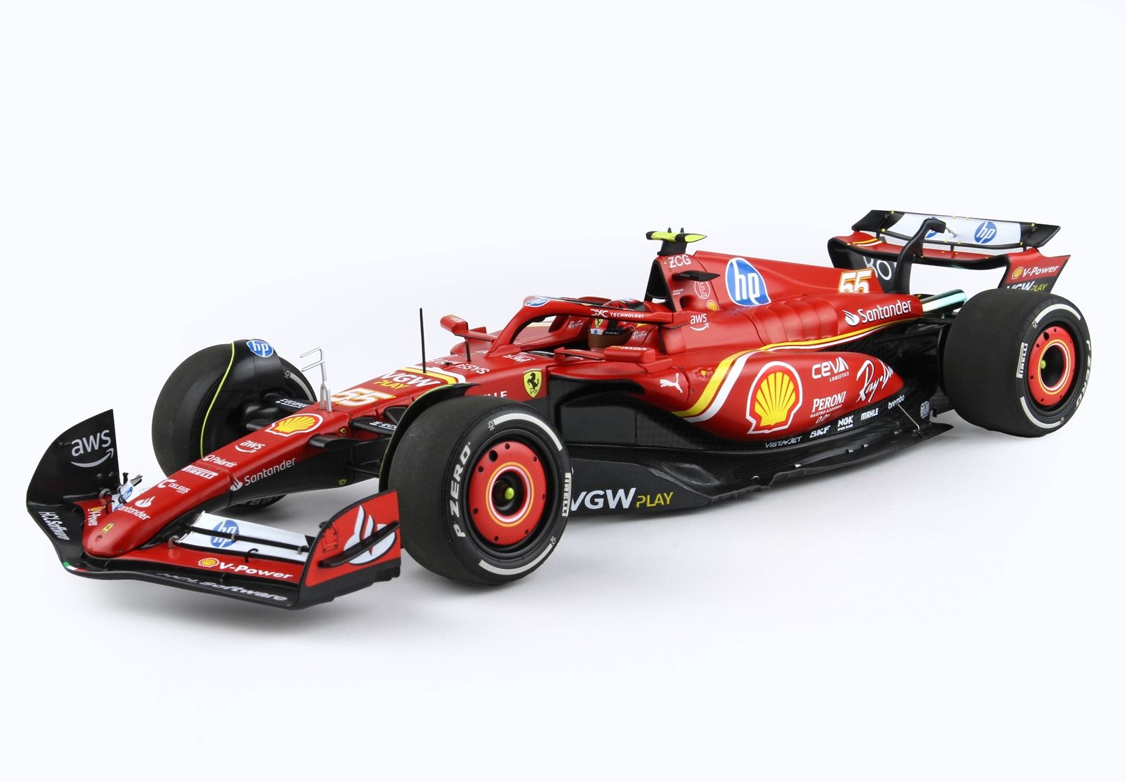 1/18 Ferrari SF24, C. Sainz 'Monaco GP 2024' with display