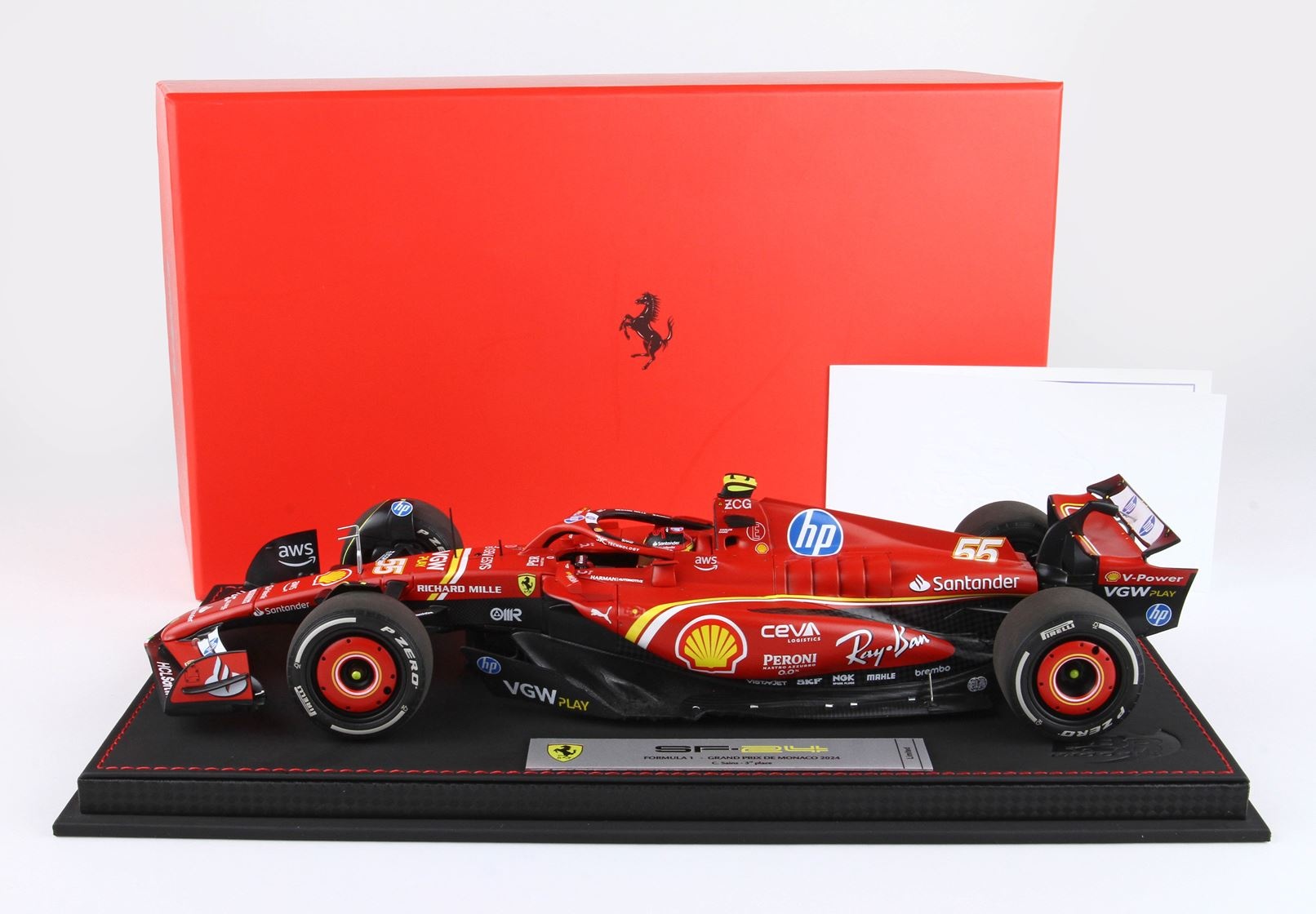1/18 Ferrari SF24, C. Sainz 'Monaco GP 2024' with display